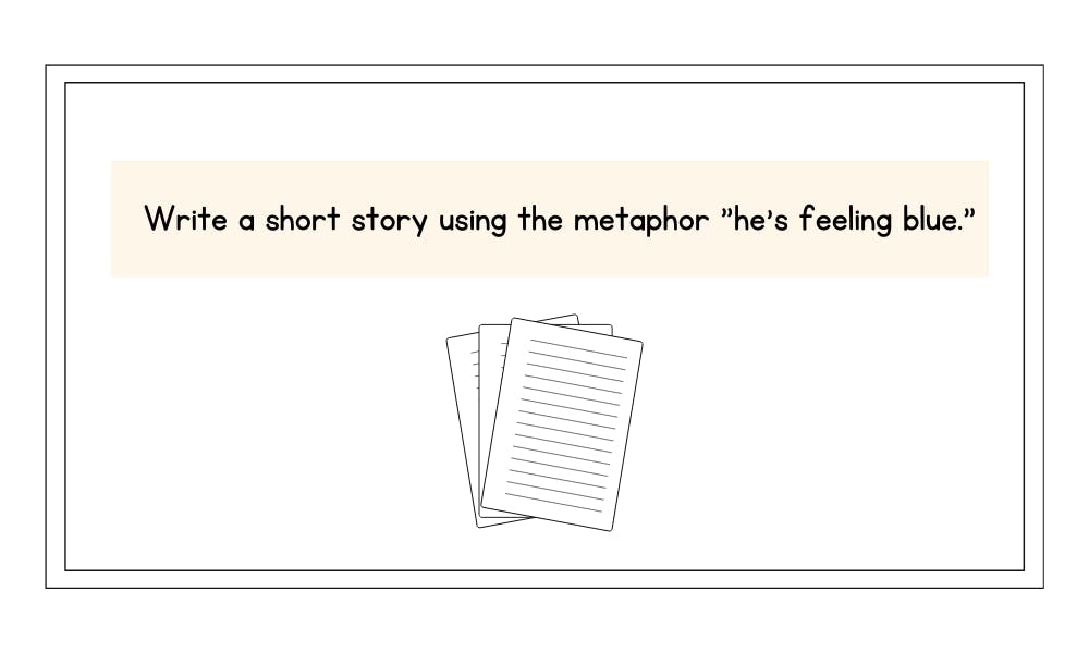 metaphor writing prompts 4th grade